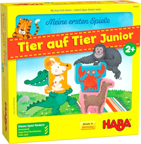 Haba 1306068001 Meine ersten Spiele – Tier auf Tier Junior