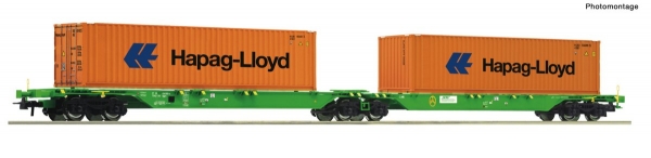 Roco 77370 Container-Doppeltragwagen, SETG „Hapag Lloyd“