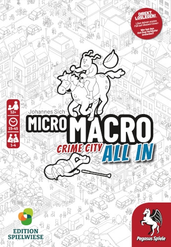 Pegasus Spiele 59062G MicroMacro: Crime City 3  All In (Edition Spielwiese)