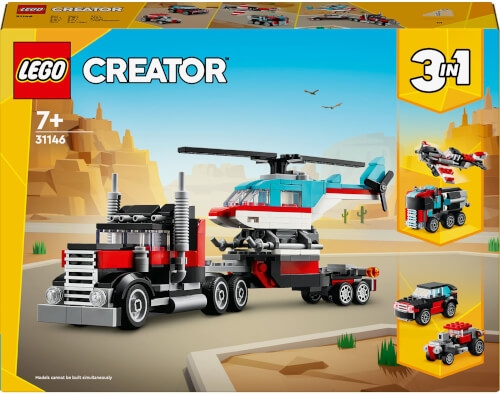 LEGO® Creator 31146 Tieflader mit Hubschrauber