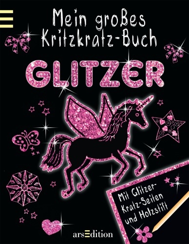 Ars Edition GmbH 9783845807225 Mein großes Kritzkratz-Buch Glitzer 03/15