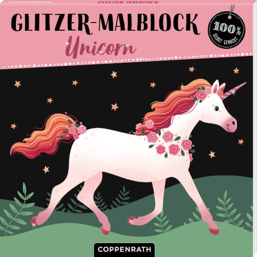 Coppenrath 64570 Glitzer-Malblock - Unicorn (100% selbst gemacht)