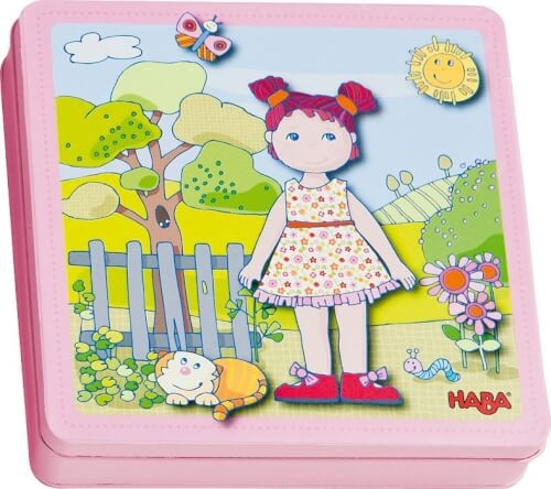 Haba 1007392001 Magnetspiel-Box Anziehpuppe Lilli