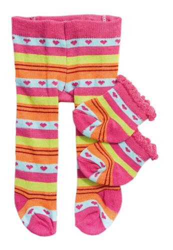 Heless 875 Puppen-Strumpfhose / Socken bunt, Größe 35 - 46 cm, sortiert