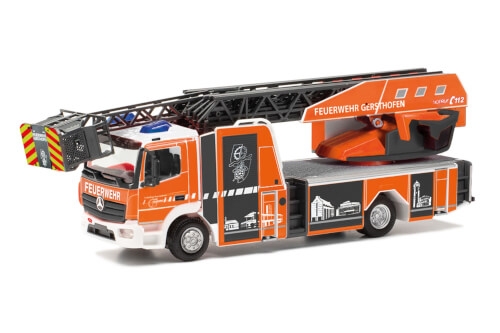 Herpa 97604 Mercedes-Benz Atego Drehleiter mit Gerätekasten