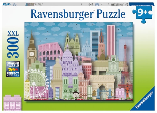 Ravensburger Kinderpuzzle - 13355 Buntes Europa - 300 Teile Puzzle für Kinder ab 9 Jahren