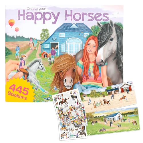 Depesche 12502 Create your Happy Horses - Stickerbuch