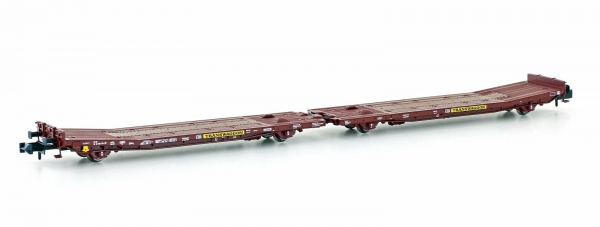 Hobbytrain H23784 N Doppelflachwagen TWA 800A Laadks DB/TWA Ep.V