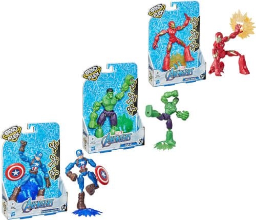 Hasbro E73775L2 Avengers Bend & Flex Figuren, sortiert