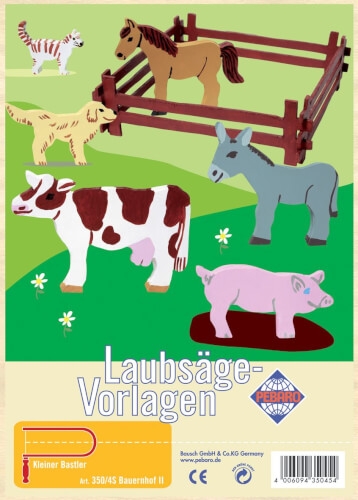 Laubsägevorlage Bauernhof