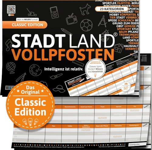 D & R Denkriesen DR_SL2021 STADT LAND VOLLPFOSTEN – CLASSIC EDITION - Intelligenz ist relativ. (DinA