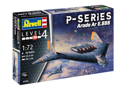 Revell 03790 P-Series Arado AR E.555, Revell 0Modellbausatz