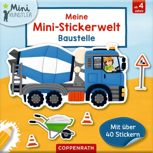 Coppenrath 95228 Meine Mini-Stickerwelt - Baustelle (Mini-Künstler)