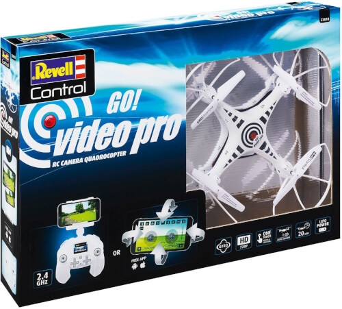 Revell 23818 RC Kamera Quadrocopter Go! Video Pro, Revell Control Ferngesteuerte Drohne