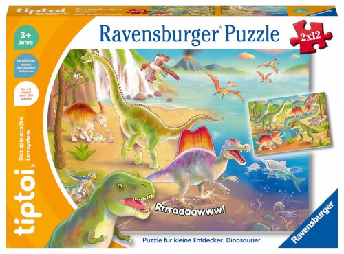 Ravensburger 198 tiptoi® Puzzle für kleine Entdecker: Dinosaurier