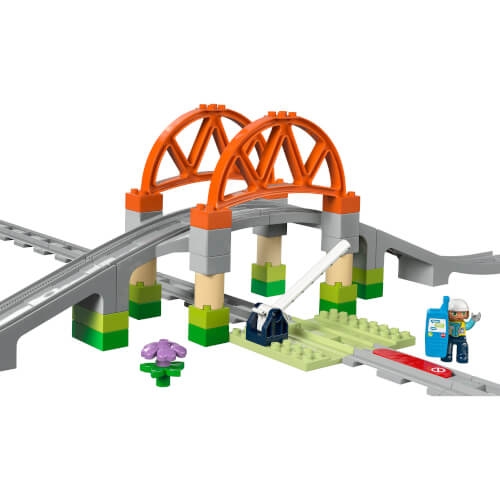 LEGO® DUPLO 10426 Eisenbahnbrücke und Schienen – Erweiterungsset