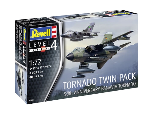 Revell 03801 Tornado 50th Anniversary Twinpack, Revell 0Modellbausatz