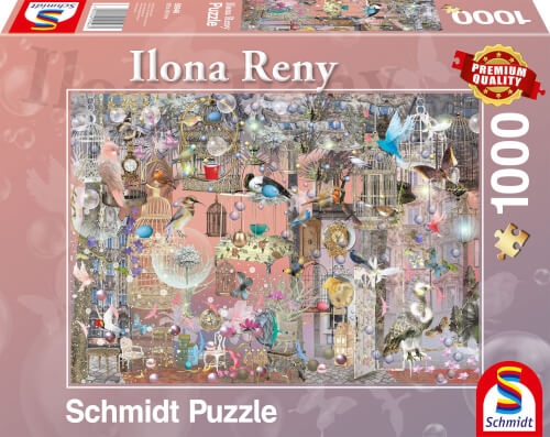 Schmidt Spiele 59946 Puzzle Ilona Reny Schönheit in Rosé 1000 Teile