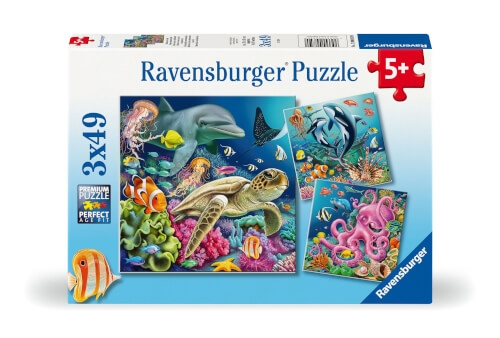 Ravensburger 12000859 Puzzle Bezaubernde Unterwasserwelt 3 X 49 Teile