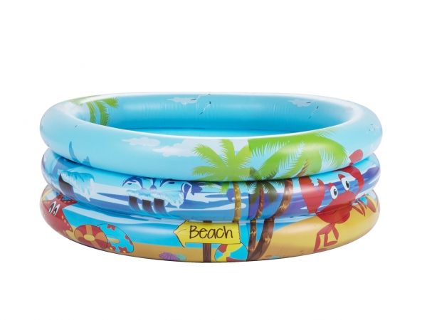 Vedes 77703497 Splash & Fun Babyplanschbecken Beach Fun, Ø70cm