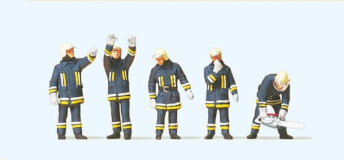 Preiser 10486 H0-Feuerwehrmänner steh.