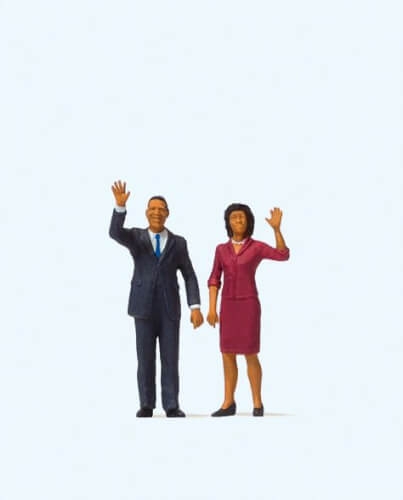 Preiser 28144 H0 Obama and First Lady