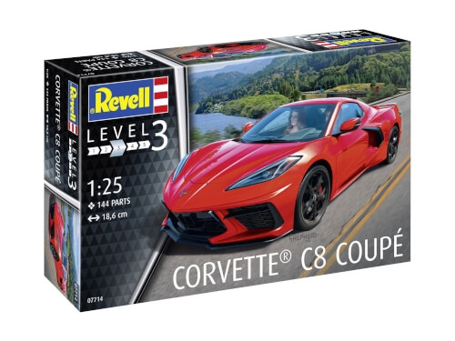 Revell 07714 Corvette C8 Coupé, Revell 0Modellbausatz