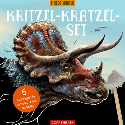 Coppenrath 72358 Kritzel-Kratzel-Set (Triceratops) T-Rex World