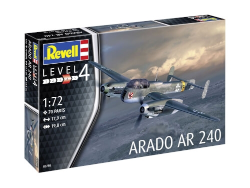 Revell 03798 Arado AR 240, Revell 0Modellbausatz