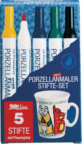 Hobby Line Hobby Line Porcelain PEAN easy 5er Set