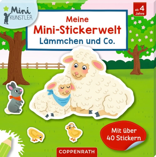 Coppenrath 95358 Meine Mini-Stickerwelt: Lämmchen und Co. - Mini-Künstler