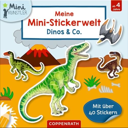 Coppenrath 95070 Meine Mini-Stickerwelt: Dinos & Co. (Mini-Künstler)