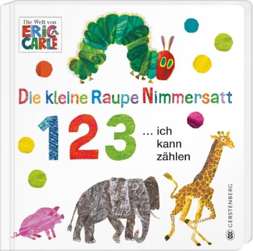 Pappbilderbuch ''Raupe Nimmersatt 1 2 3 ich kann zählen''