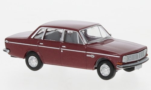 Brekina 29424 Volvo 144, metallic-dunkelrot, 1966