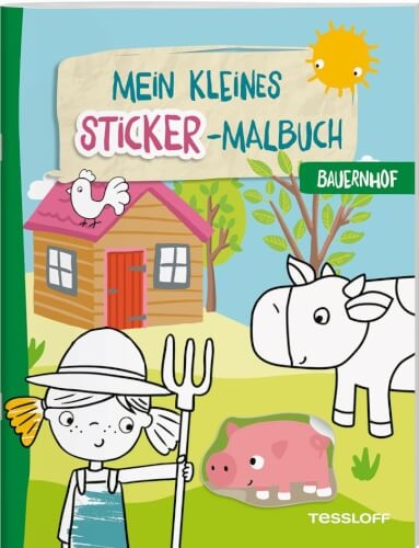 Tessloff 378864680 Mein kleines Sticker-Malbuch. Bauernhof