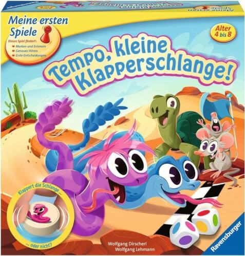 Ravensburger 20950 Tempo, kleine Klapperschlange! Lustige Kinderspiele Lustige Kinderspiele