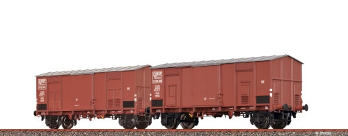 Brawa 48573 H0 Spitzdachwagen F FS, 2er-Einheit