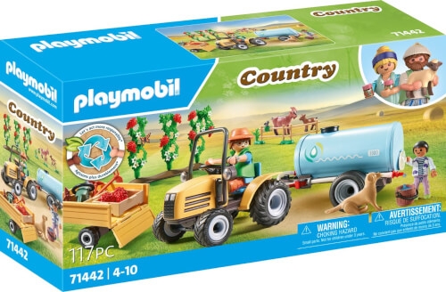 PLAYMOBIL 71442 Traktor mit Anhänger und Wassertank