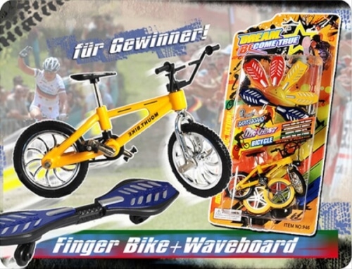 Durchgeknallt -Top Media 592482 592482 Mini Fingerbike mit Waveboard