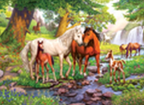 Ravensburger 12904 Puzzle Wildpferde am Fluss 300 Teile XXL