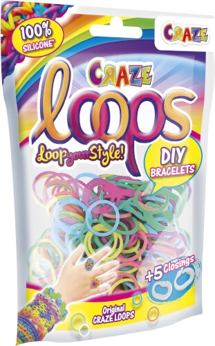 Craze 20692 LOOPS - Bag 100, sortiert