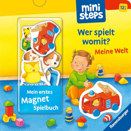 Ravensburger 30801 ministeps: Mein erstes Magnetbuch: Wer spielt womit? Meine Welt ministeps-Bücher