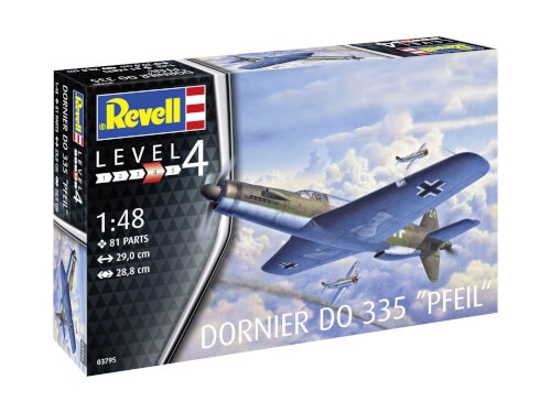 Revell 03795 Dornier Do 335 Pfeil, Revell 0Modellbausatz