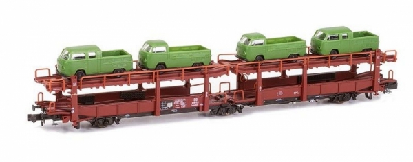 Hobbytrain H23920 Autotransporter Offs60 DB Ep.III braun m. 4x VW T2