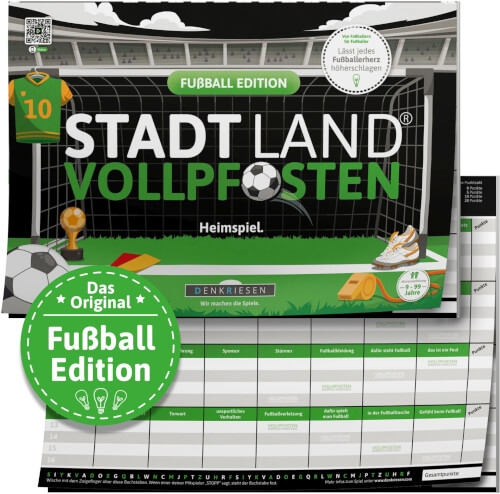 D & R Denkriesen 61009467 STADT LAND VOLLPFOSTEN® - FUßBALL EDITION - Heimspiel. - A4