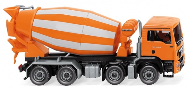 Wiking 068148 Fahrmischer (MAN TGS Euro 6 / Liebherr) - orange