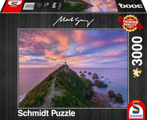 Schmidt Spiele Puzzle Nugget Point Lighthouse, The Catlins, South Island - New Zealand, 3000 Teile