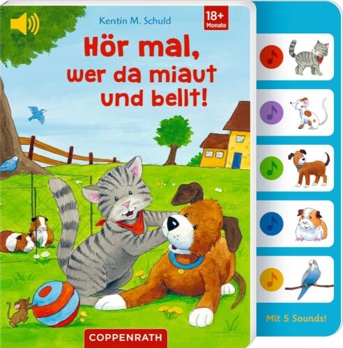 Coppenrath 64653 Hör mal, wer da miaut und bellt! (Soundbuch)