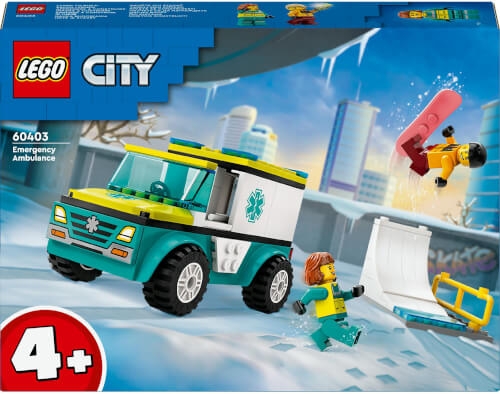 LEGO® City 60403 Rettungswagen und Snowboarder