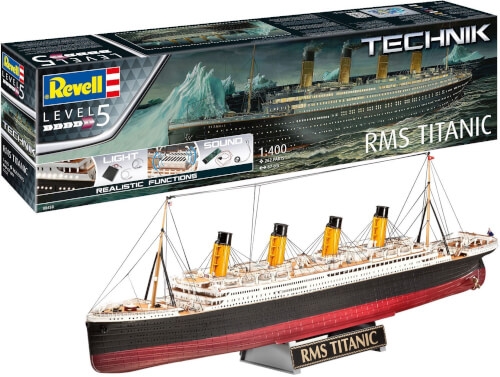 Revell 0458 RMS Titanic - Technik, Revell 0Modellbausatz mit Elektronik-Komponenten